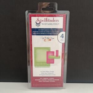 New Spellbinders Nestabilities A-2 Fancy Ribbon Threader 4 Die Template S5-135